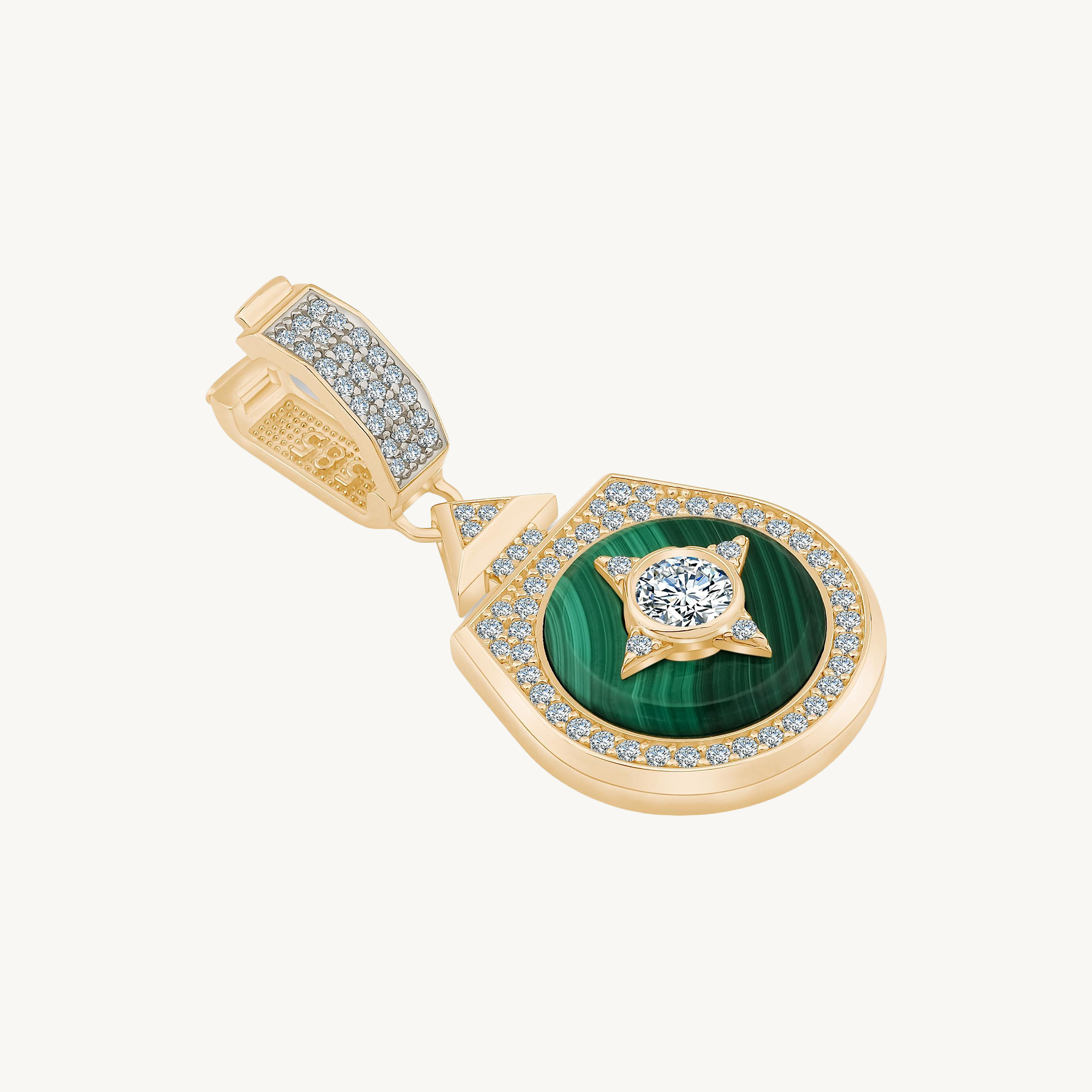 Ema Beş Taşlı Madalyon Charm