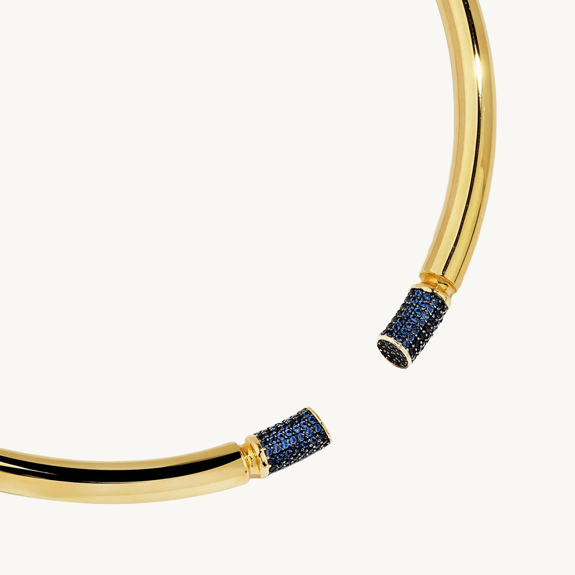 Regold Vega 14 Ayar Altın Gece Mavisi Taşlı Choker Kolye