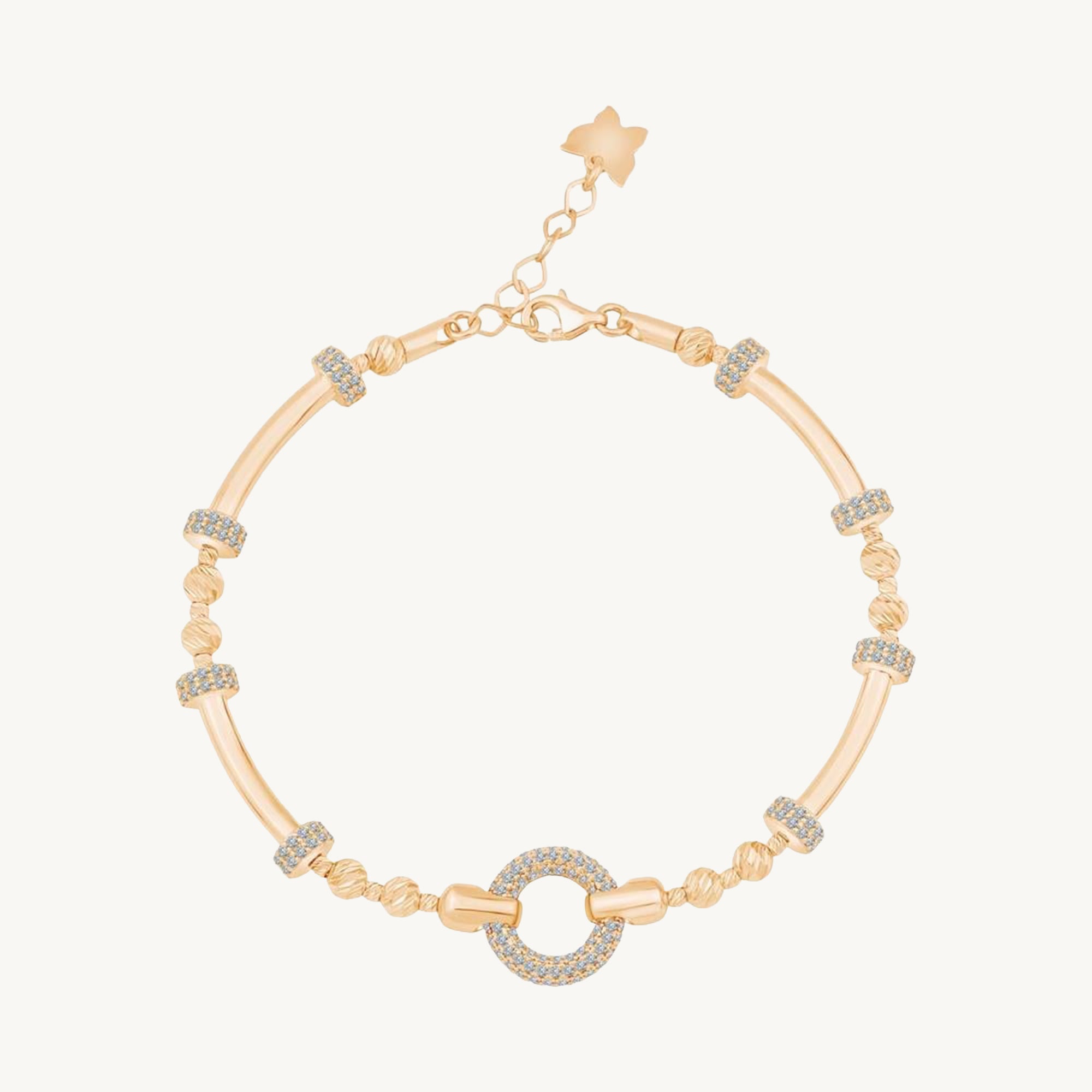 Ema Taşlı Dorikalı Silindir Bileklik