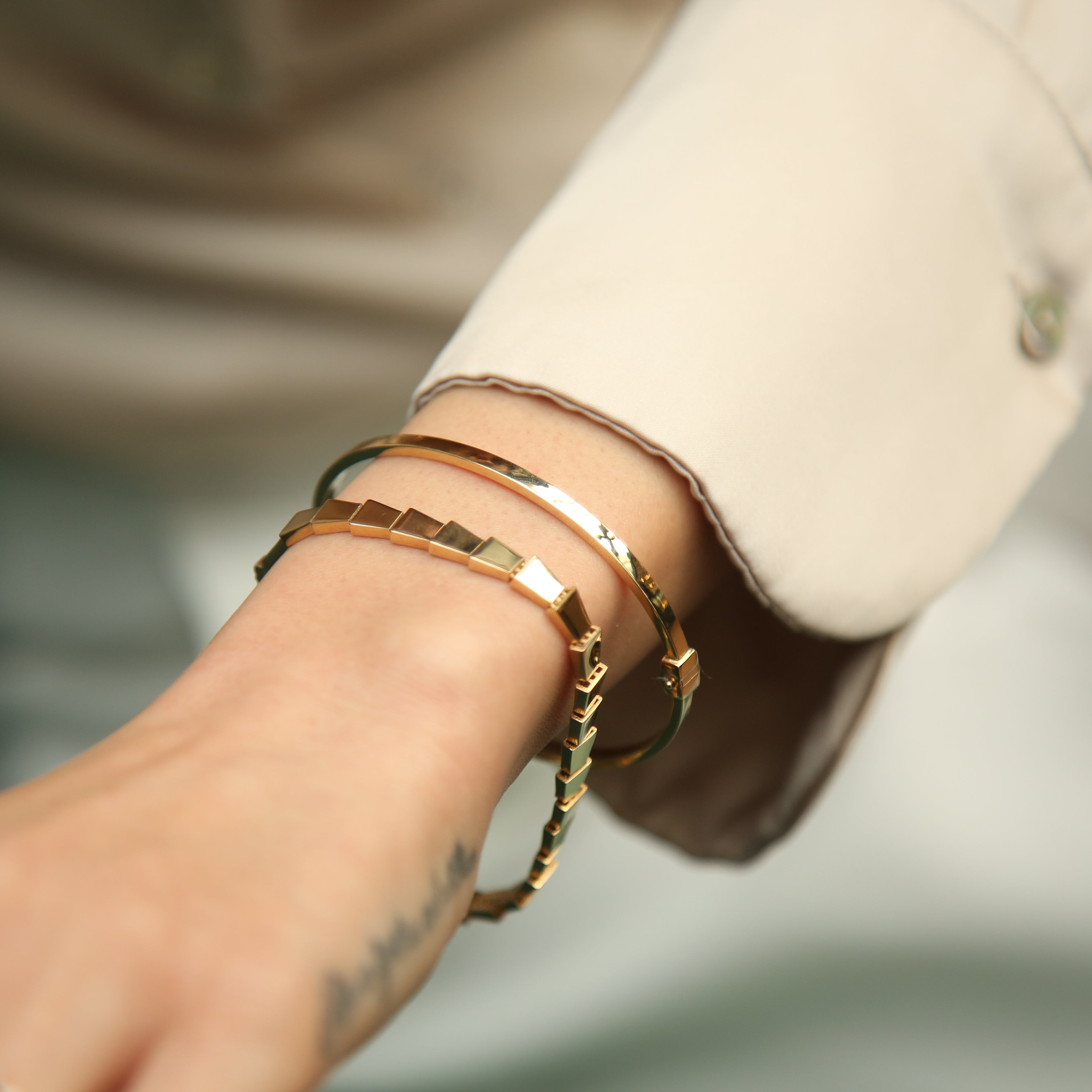 Serpenti Model Altın Bileklik