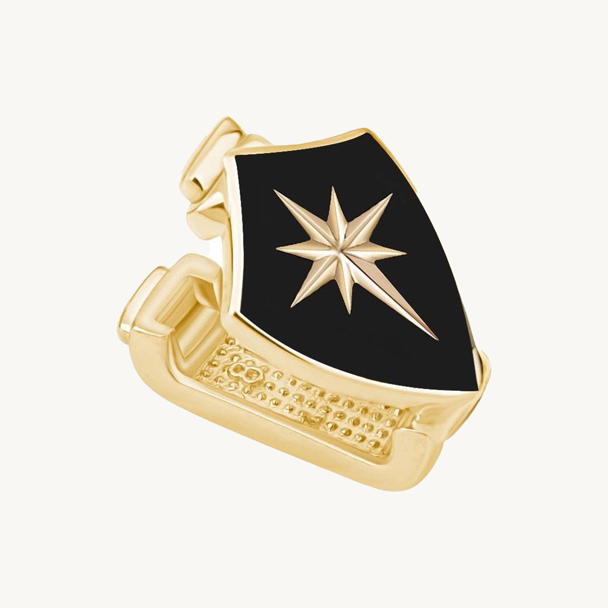 Siyah Kalkan 9mm Bileklik Charm
