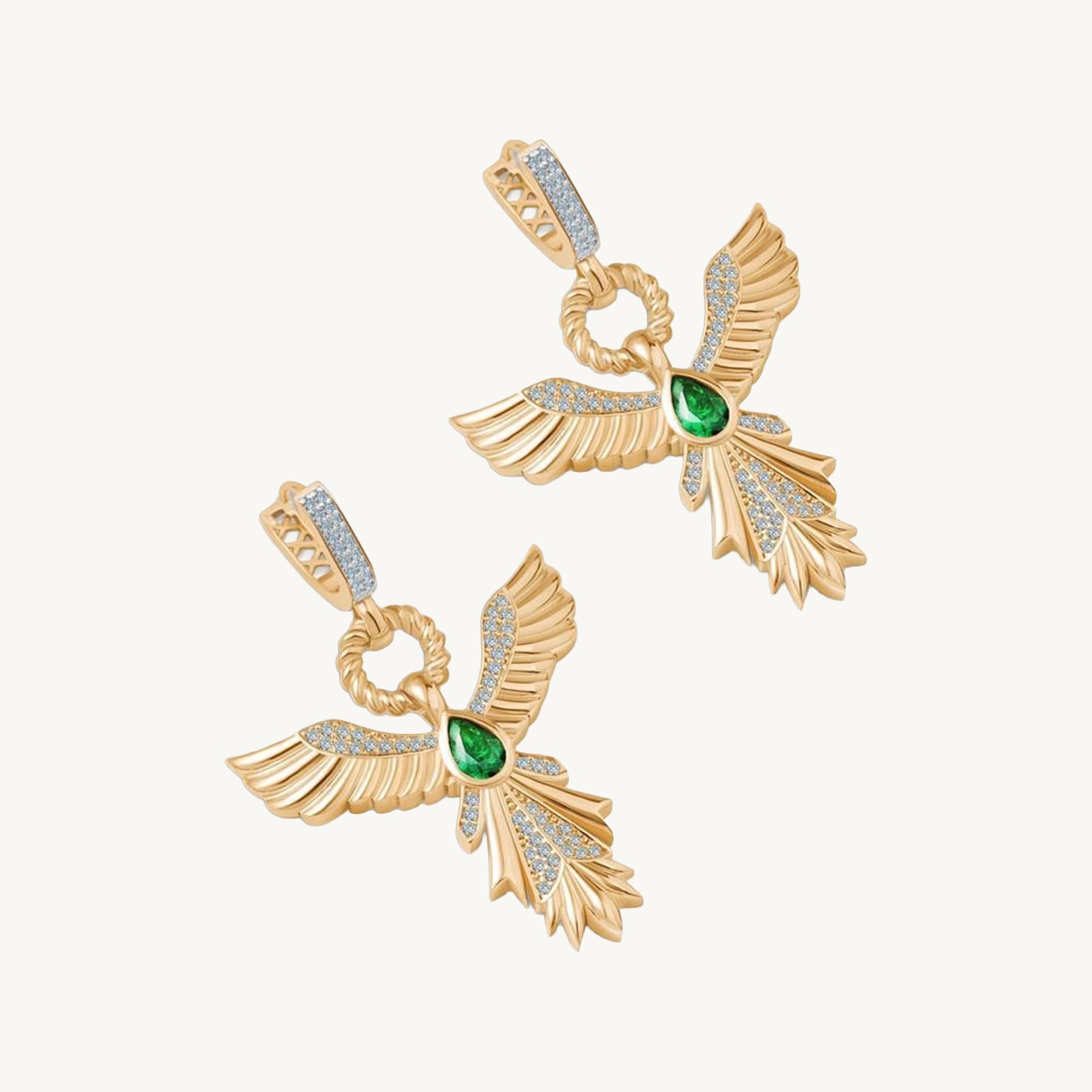 Ema Anka Kuşu Altın Küpe